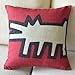 Modern Keith Haring Creative Abstract Animal Painting Red Beige Sofa Simple Home Decor Design Throw Pillow Case Decor Cushion Covers Square 18*18 Inch Beige Cotton Blend Linen