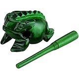 Nino Percussion NINO514GR Medium Wood Frog G&uuml;iro, Green