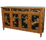 Highest Quality Dining Room Furniture - 60" Ching Chinese Lacquer Buffet Ca ....