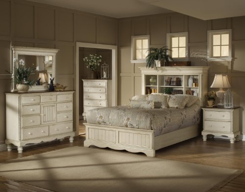 Wilshire Bookcase 5 Piece Bedroom Set - Queen