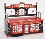 Firefighter Toy Box Bench