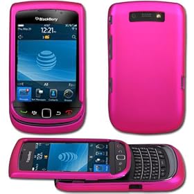 BlackBerry 9800 / 9810 Torch 2 Hot Pink Hybrid Hard Shell Case Skin Cover - By iTechCover