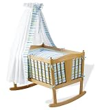 Pinolino 63585-2 - Textile Ausstattung f�r Wiegen Streifen blau/gr�n