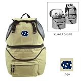 North Carolina Tar Heels NCAA Zuma Insulated Backpack (Beige) (Embroidered Logo)