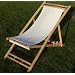 Bambus Liegestuhl BEIGE Strandliege