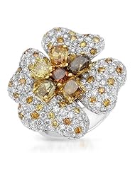 CLK Diamond 18K White Gold 5.78CTW Diamond Ring