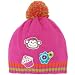 pompom patch hat(br pink 6-12mos)