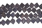 Blue Coral Rounded Triangle Beads 16" Strand