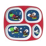 4-pc. Melamine Divided Plate Set - Dog by Grand Bonanza