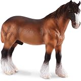 X-Large Shire Horse Brown Figure