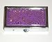 Silver & Purple Paisley Pill Box Case Organizer : Compact Size