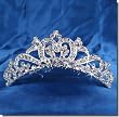 Wedding tiara Comb With Three-Crystal Center 57235