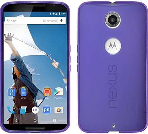 Silicone Case for Google Nexus 6 - X-Style purple - Cover PhoneNatic