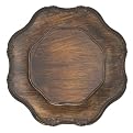 Wood Grain Baroque Charger Set of 4