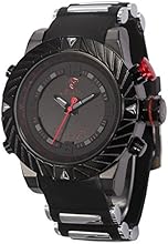 Shark Mens Digital Date Day Alarm LED Black Rubber Waterproof Sport Quartz Wrist Watch SH166