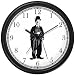Silent Film Comedian Wall Clock by WatchBuddy Timepieces (Hunter Green Frame)
