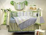 BLUEBERRY ICE 5 Piece Crib Bedding Set by Banana Fish