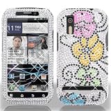 510A4AAJLaL. SL160  Motorola MB855 Photon 4G Electrify Full Diamond Hawaii Flower Case Cover Protector (free ESD Shield Bag)