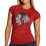 Banner '47 Chicago Blackhawks Ladies Heather Red Premium Logo T-shirt