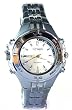 nTren 1690-622 MP3 Data Storage Watch, Solid Stainless Steel Band and Silver Watch Face