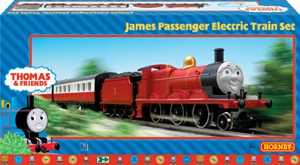 Childrens Toyshop  Toys : Hornby Thomas & Friends (Electric) - James Passenger Train Set