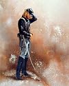 Civil War Soldier Blue Union America Art Poster Print - 16" X 20"