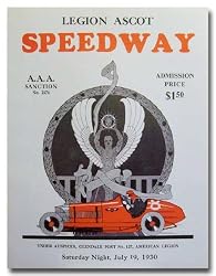 1930 Legion Ascot Speedway Poster Print
