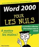 Word 2000 pour les nuls