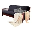 Brushed Cotton Twill Futon Cover in Black