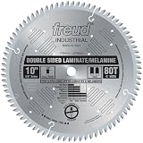 Freud LU97M010 10-Inch 80 Tooth TCG Double Sided Laminate and Melamine Cutting Saw Blade with 5/8-Inch Arbor