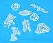 18-pc Glow in the Dark Wall Stickers - Space Exploration