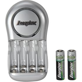 Click here to buy Energizer CHVCWB2 Overnight NiMH AA AAA Charger With 2 2000mAh AA Batteries by Energizer.