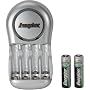 Energizer CHVCWB2 Overnight NiMH AA/AAA Charger With 2 2000mAh AA Batteries