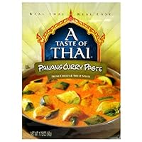 A Taste of Thai Panang Curry Paste, 1.75-Ounce Packets (Pack of 12)