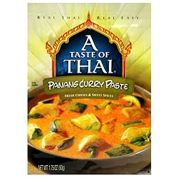 A Taste of Thai Panang Curry Paste, 1.75-Ounce Packets (Pack of 12)