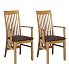 2 Lichfield Leather Carver Chairs