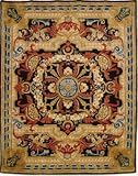 IMAGE OF Safavieh Empire EM418A Black and Blue Traditional 2' x 3' Area Rug