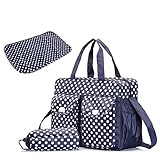 Rongtongda マザーズバッグ ママバッグ 大容量　 軽量 シンプル 多機能的 ハンドバッグ  ベビー用品収納バッグ 全3色 2way　ストラップ付き　 (ブルー)