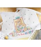 Janlynn B Is For Baby Quilt Stmp X-Stitch Kit-34''