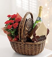 Rose & Champagne Basket