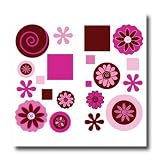 Chocolate Swirls Peel and Stick Room Appliques