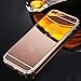 For iPhone 6 Case,JANDM 304 Stainless Steel Ultra-thin Mirror Metal Case Cover for Apple iPhone 6 4.7inch (Rose Gold)
