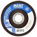 Merit High Density Powerflex Abrasive Flap Disc, Type 29, Round Hole, Fiberglass Backing, Zirconia Alumina