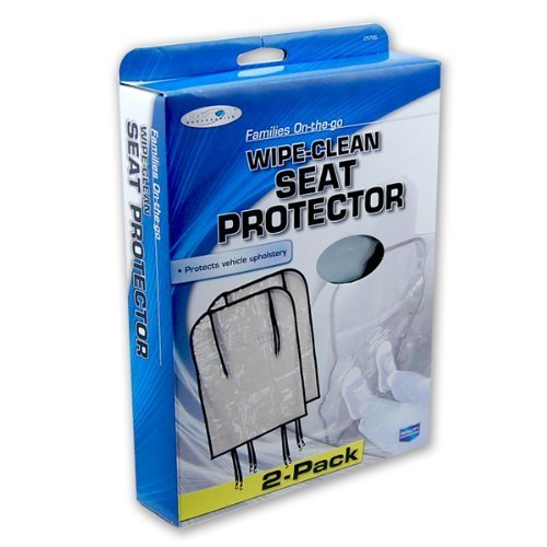 Set of 2 Clear Vinyl Auto Car Seat Back Protectors
