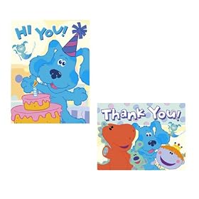 Blue's Clues Room Invitations and Thank You Notes - 8 Count by Blue's Clues