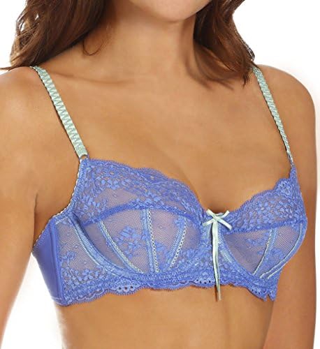 Elle Macpherson Intimates Women's Dentelle Underwire Bra, Amparo Blue/Spray, 36FF