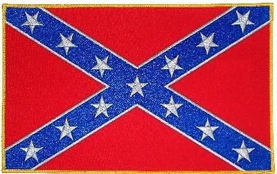 REBEL Awesome Beautiful Confederate Civil War Flag Biker BACK Patch LRG-0075