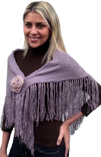 Handmade Delicate Shawl in Misty Lavender (Small size)