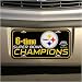 Pittsburgh Steelers Super Bowl XLIII Champions Black Plastic License Plate