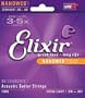 Elixir Strings Acoustic Guitar Strings, 6-String, Extra Light NANOWEB Coating